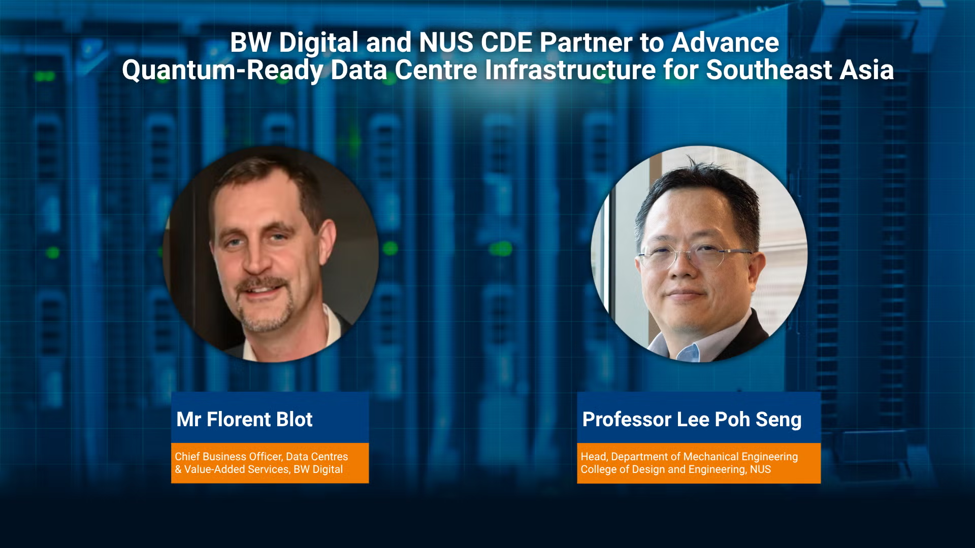BW Digital and NUS CDE Launch Joint Framework for Tropical Quantum Data Centers