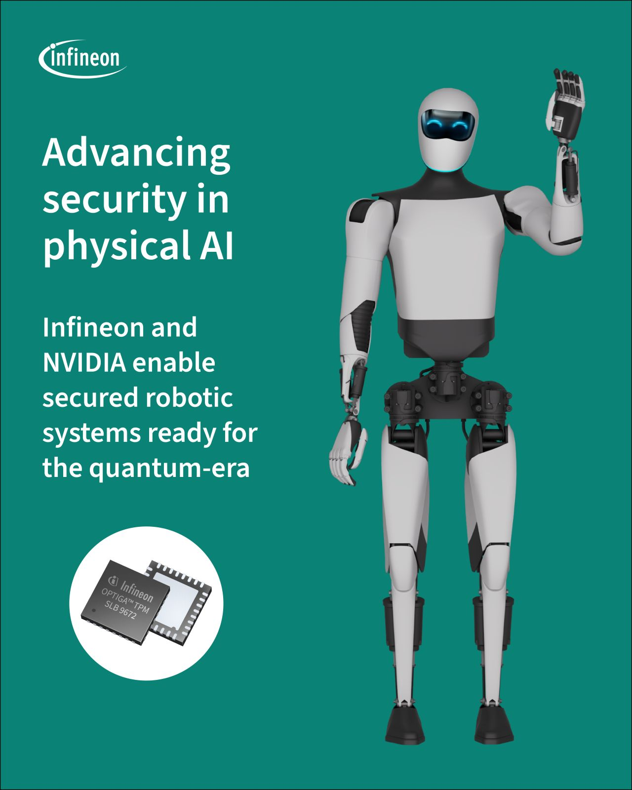 Infineon Integrates Certified OPTIGA TPM into NVIDIA Jetson Thor to Secure Autonomous Fleet Frameworks