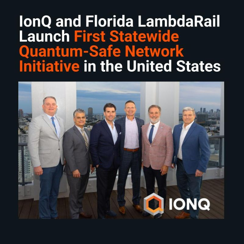 IonQ and Florida LambdaRail Launch Statewide Quantum-Safe Network