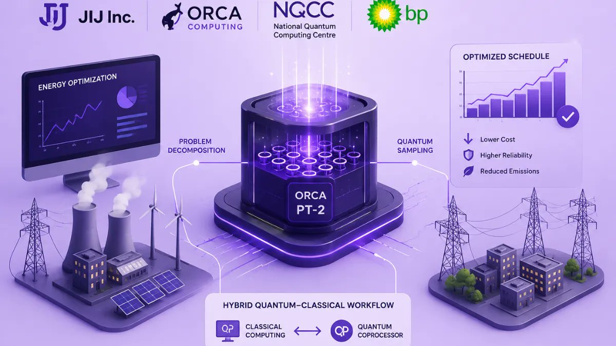 JIJ and ORCA Computing Demonstrate Hybrid Quantum-Classical Energy Optimization