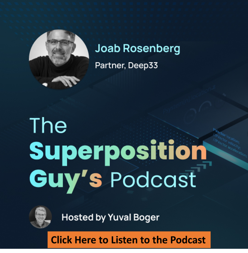 Podcast with Joab Rosenberg, Partner at Deep33