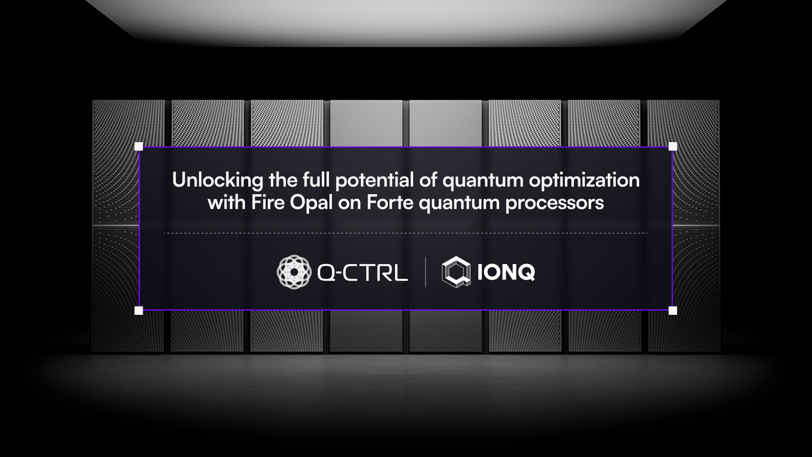 IonQ and Q-CTRL Integrate Fire Opal for Native Quantum Optimization