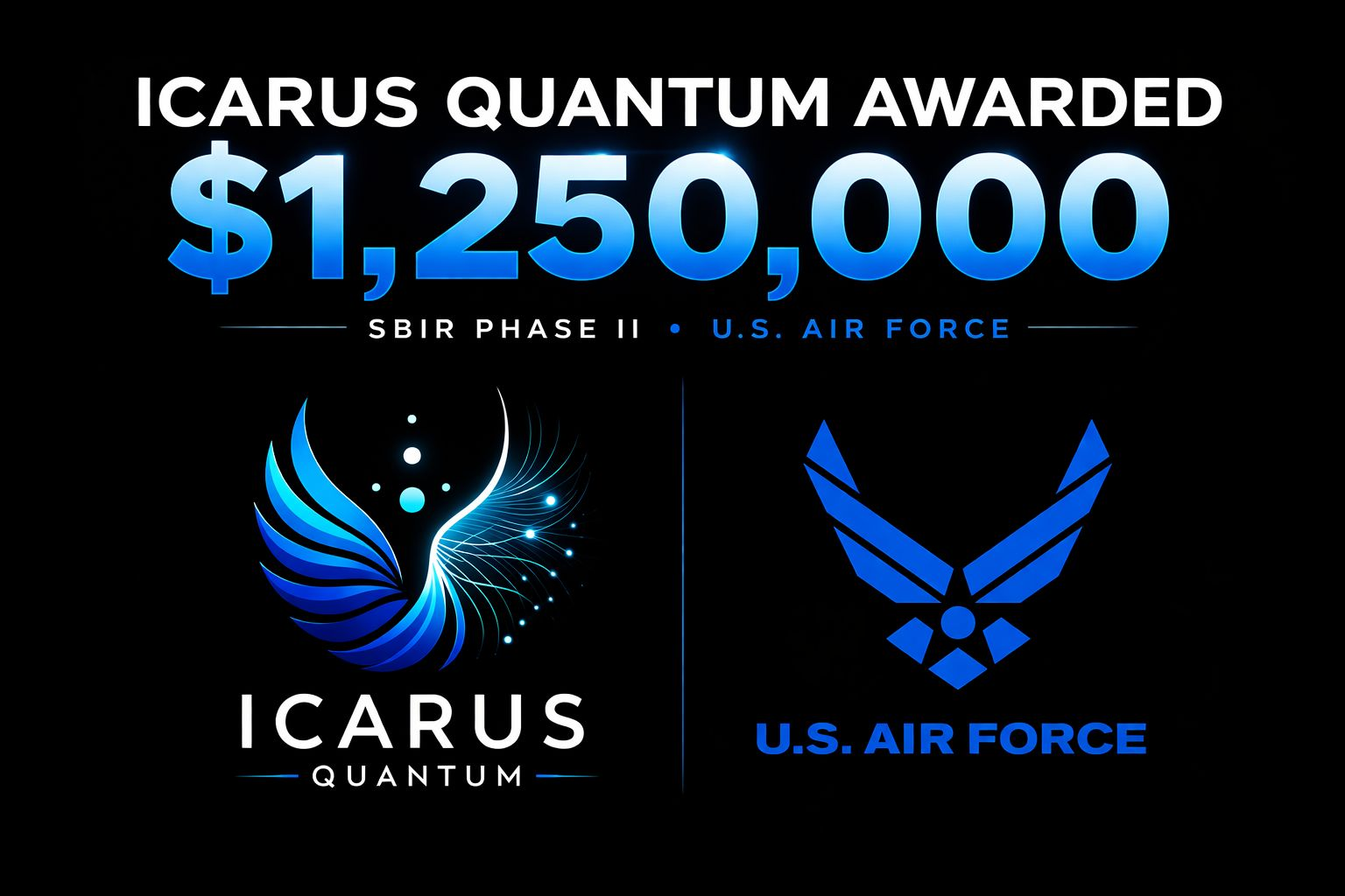 Icarus Quantum Awarded Air Force SBIR Contract to Develop High-Efficiency Quantum Interconnects